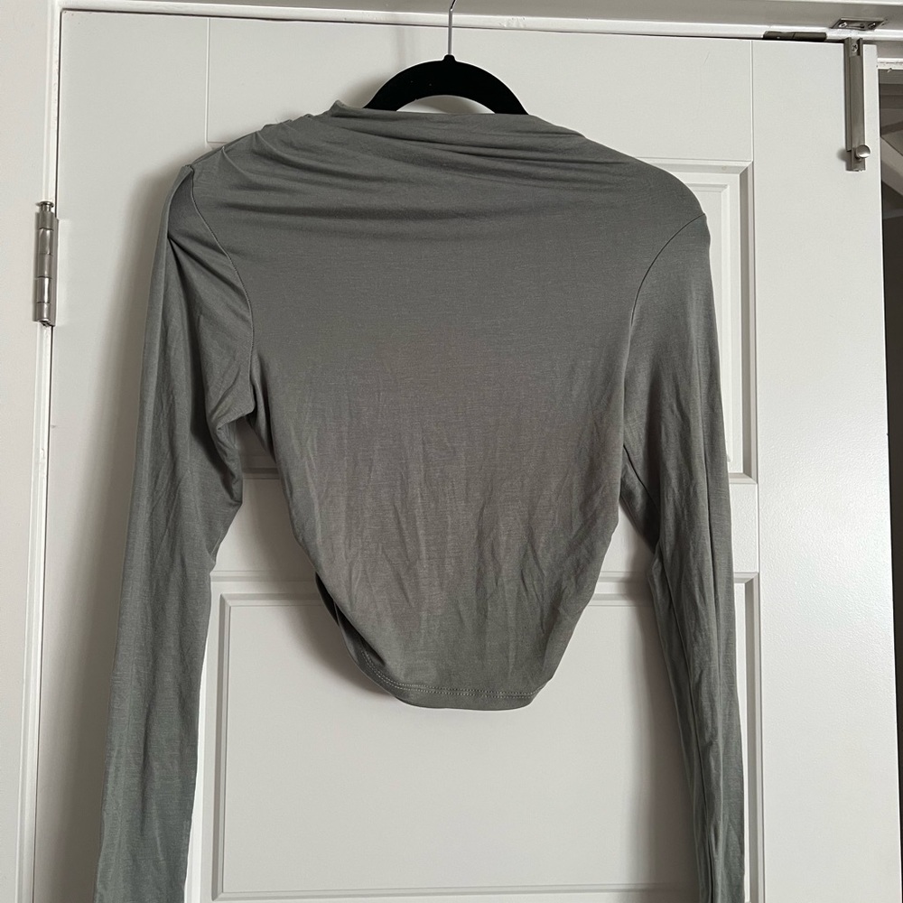 $20 ADD ON Free People Taupe Cierra maxi skirt crop top shirt set outfit SMALL - Picture 2 of 6